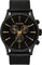 Nixon Sentry Chrono Leather V1 Watch - Men's - Matte Black - Gold - Black