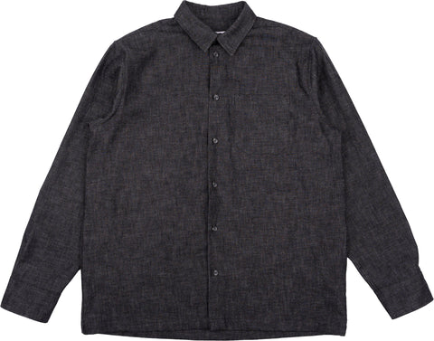 Naked & Famous True Shirt - Black Lightweight Denim - Men's