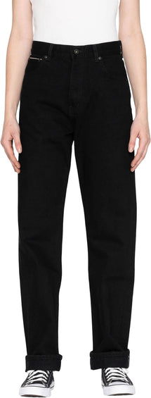 Naked & Famous True Girl Jeans - Solid Black Selvedge Washed - Women's