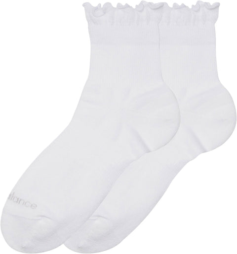 New Balance Active Ruffle 2 Pack Quarter Socks - Unisex 