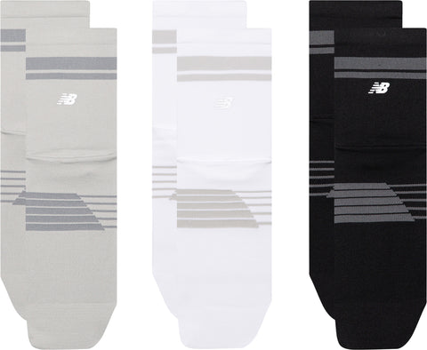 New Balance Pro Running 3 Pack Quarter Socks - Unisex