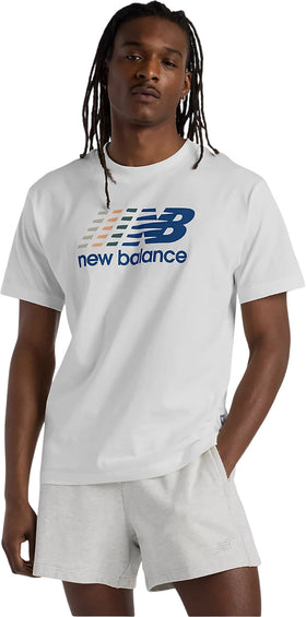 New Balance Center Multi Color Logo T-Shirt - Men's