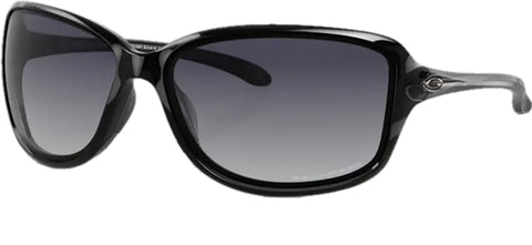 Oakley Cohort Sunglasses - Polished Black - Grey Gradient Polarized Lens - Women's