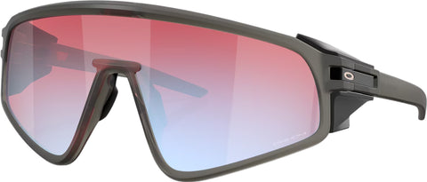Oakley Latch Panel Sunglasses - Matte Grey Smoke - Prizm Snow Sapphire Lens - Unisex