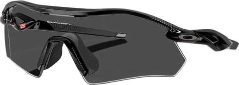 Oakley Radar Plate Sunglasses - Polished Black - Clear to Black Iridium Photochromic Lens