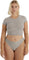Organic Basics Core Rib Thong - Women's - Grey Melange
