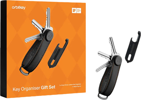 Orbitkey Crazy Horse Key Organizer + Multi-Tool v2 Set
