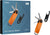 Orbitkey Active Key Organizer + Multi-Tool v2 Set - Tangerine - Black