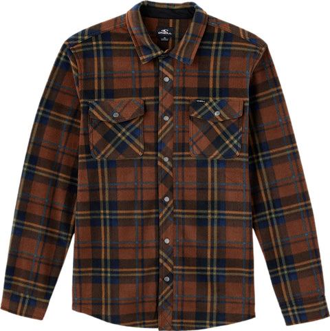 O'Neill Glacier Plaid Superfleece Long Sleeve Woven Shirt - Men's