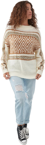 O'Neill Floyd Argyle Long Sleeve Mock Neck Sweater - Women's