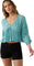 O'Neill Mary Solid Long Sleeve Woven Top - Women's  - Teal