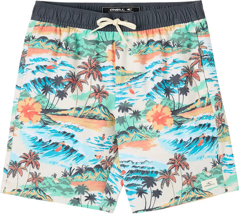 O'Neill Hermosa Elastic Waist 16 Inch Swim Trunks - Boy