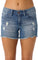 O'Neill Cody Denim Shorts - Women's  - Blue Grass Wash