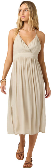 O'Neill Annalisa Solid Woven Midi Dress - Women's