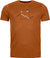 Ortovox 150 Cool Peak Focus Short Sleeve T-Shirt - Men's - Bristle Brown