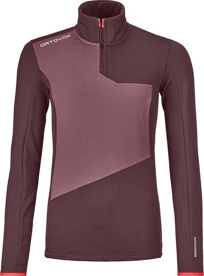 Ortovox Fleece Light Zip Neck Pullover - Women's