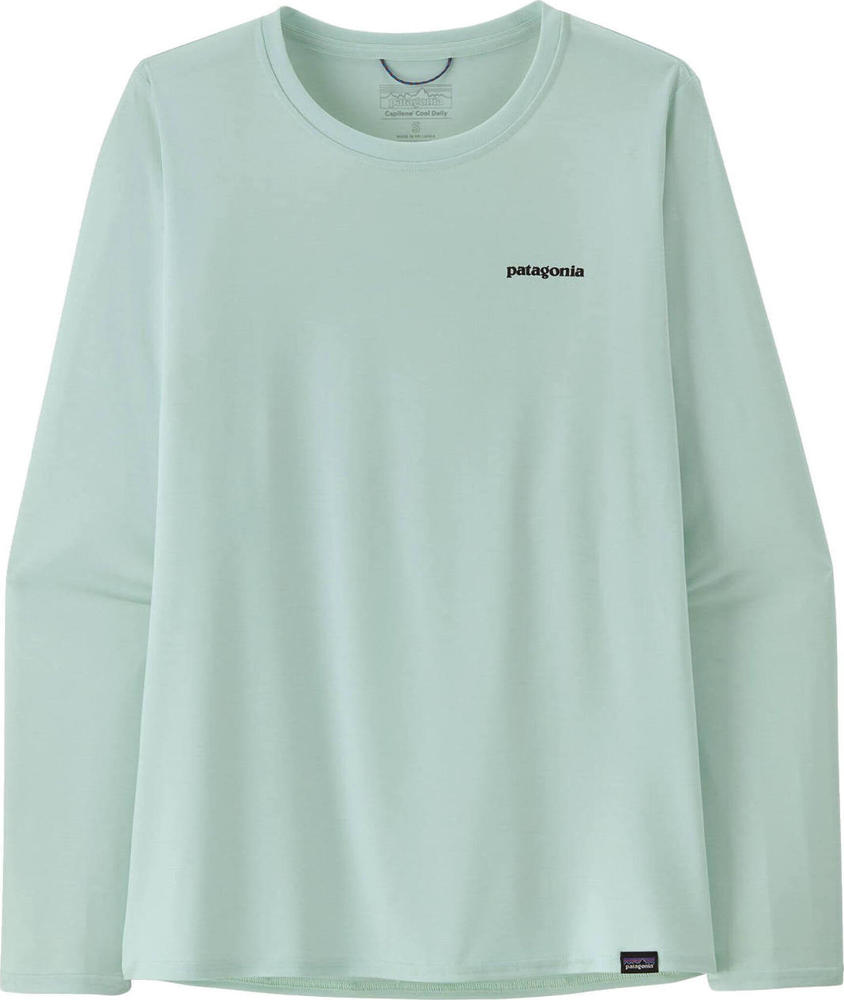 Patagonia Long-Sleeved Capilene Cool Daily Graphic Shirt-Waters - Men's M Fitz Roy Tarpon - Wispy Green X-Dye