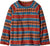 Patagonia Micro D Crew - Baby's - Diamond Stripe - Sizzle Red