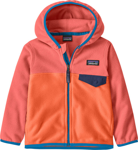 Patagonia Micro D Snap-T Hooded Full Zip Fleece Sweatshirt - Baby