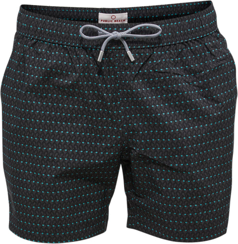 Public Beach Flamingo Parade Volley Compression Swim Shorts - Men's