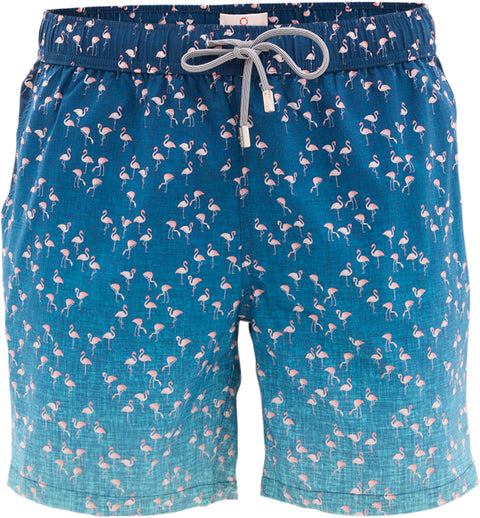 Public Beach Pink Flamingo Stretch Swim Shorts - Men's