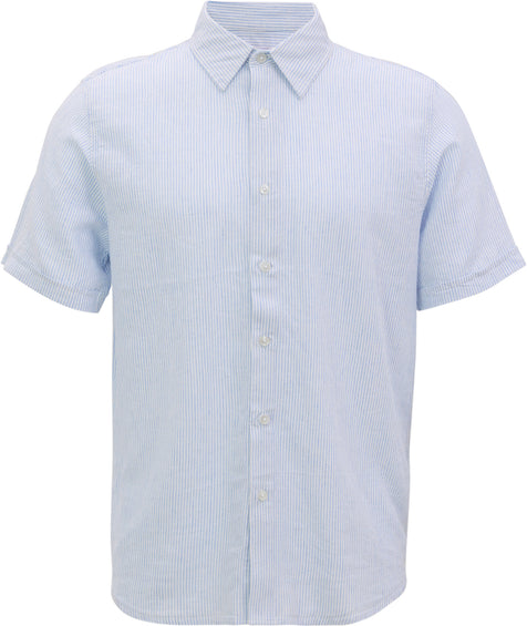 Public Beach Linen Blend Short Sleeve Shirt - Men's