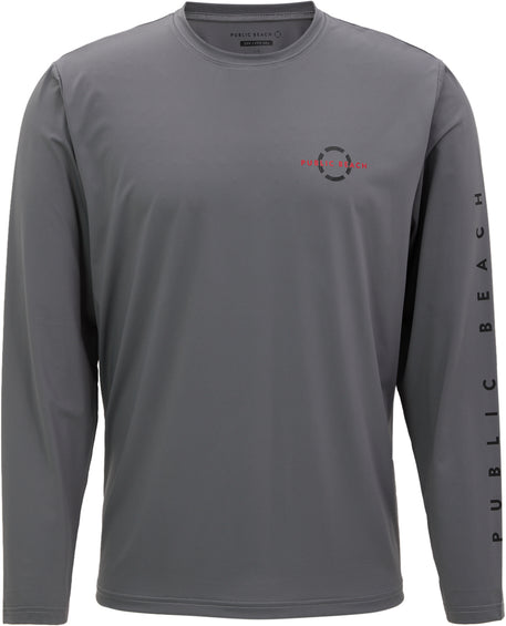 Public Beach Long Sleeve Crew Neck Rashguard - Men's