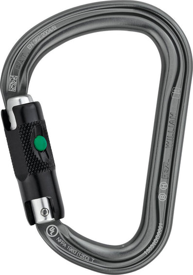 Petzl William Asymmetrical Aluminum Carabiner