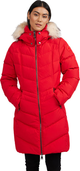 Pajar January Down Chevron Puffer Jacket with Detachable Hood Fur - Women's