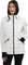 Pajar Cressy Mixed-Media Channel Quilted Stretch Puffer Jacket with Fixed Hood - Women's - White Op