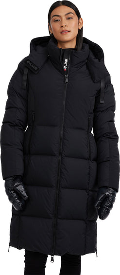 Pajar Zaniah Long Channel Quilted Puffer Jacket with Removable Hood - Women's