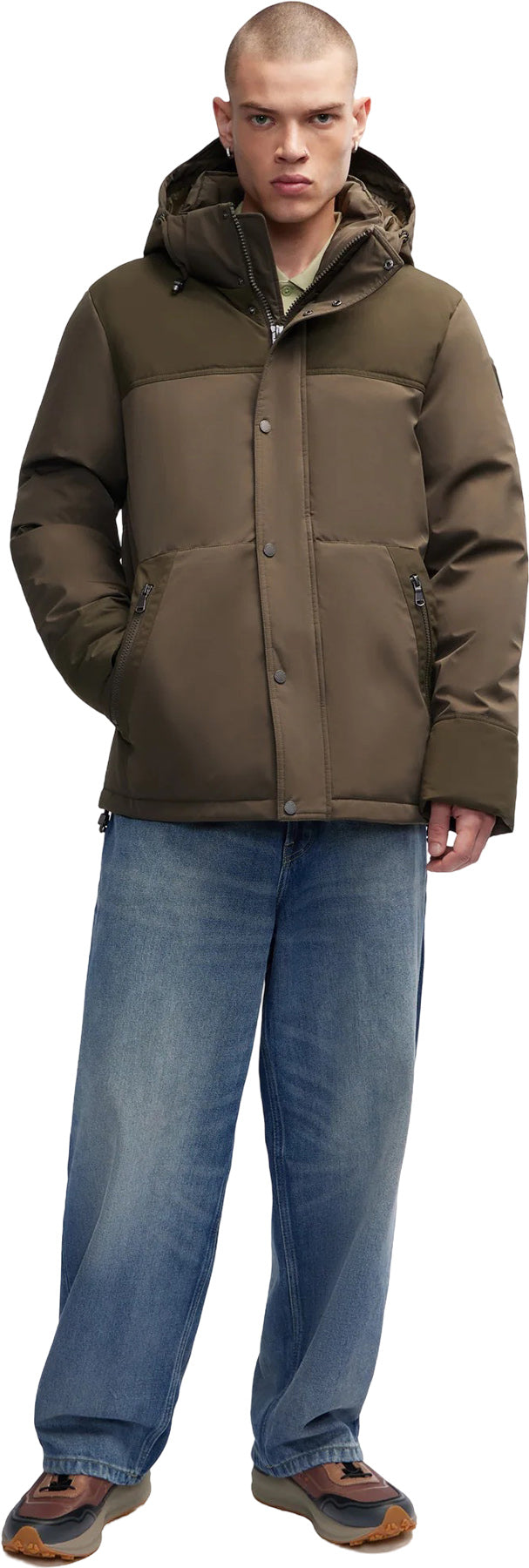 Pajar Wiyot Mixed-Media Puffer Jacket with Removable Hood - Men's
