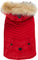 Pajar Toby Coat with Faux Fur Trim Hood for Dogs - Current Red