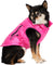Pajar Rosie Quilted Coat with Zipper Pockets Cinched Waist for Dogs - Pink Glo