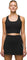 prAna Heavana Racerback Bralette - Women's - Black Heather