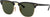 Ray-Ban Clubmaster Metal Sunglasses - Unisex - Black - Green