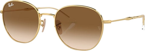 Ray-Ban RB3809 Sunglasses - Polished Arista Gold Frame - Light Brown Lens
