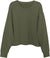Rose Boreal More Love Long Crop Sweatshirt - Women's - Moss