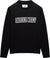 Reigning Champ Supima Knit Collegiate Crew Neck Sweater - Men's - Black - Championship White