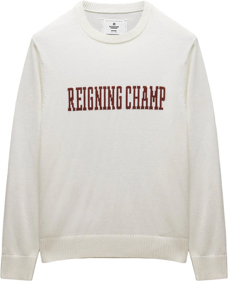 Reigning Champ Supima Knit Collegiate Crew Neck Sweater - Men's