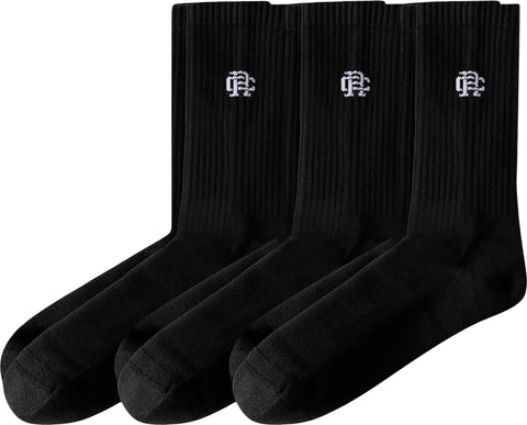 Reigning Champ 3-Pack Classic Crew Socks - Men's
