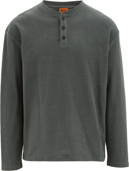 Rhythm Vintage Terry Long Sleeve Henley Shirt - Men's