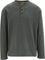 Rhythm Vintage Terry Long Sleeve Henley Shirt - Men's - Silver Pine