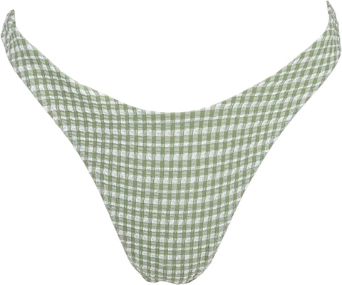Rhythm Lola Check Hi-Cut Bikini Bottom - Women's