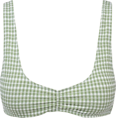 Rhythm Lola Check Crop Bikini Top - Women’s