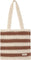 Rhythm Cove Stripe Crochet Tote Bag - Caramel