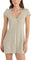 Rhythm Lola Check Cap Sleeve Mini Dress - Women's - Olive