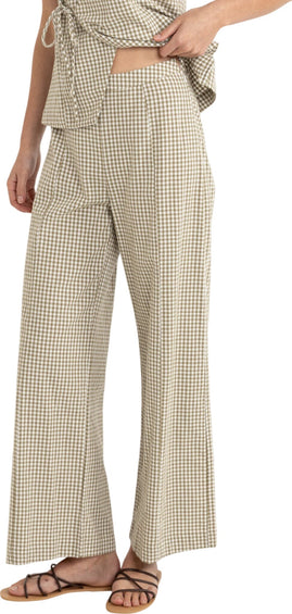 Rhythm Lola Check Wide Leg Pant - Women's