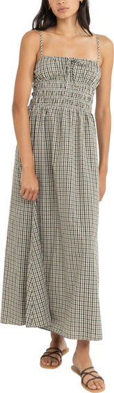 Rhythm Antibes Plaid Midi Dress - Women's