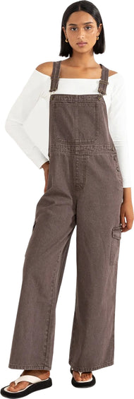 Rhythm Charlie Wide Leg Cargo Overalls - Women's